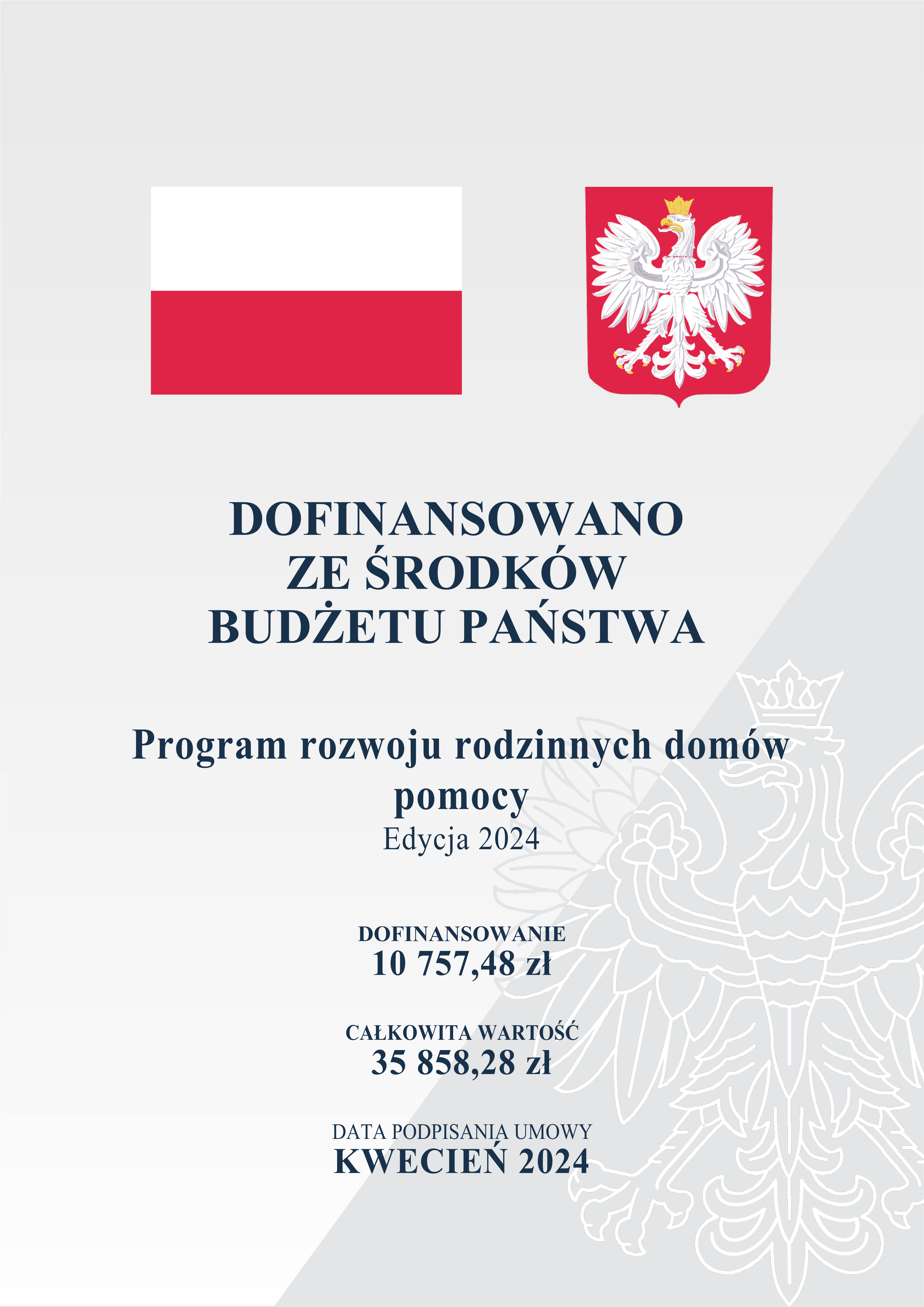 PLAKAT - Program Rozwoju Rodzinnych Domów Pomocy- edycja 2024