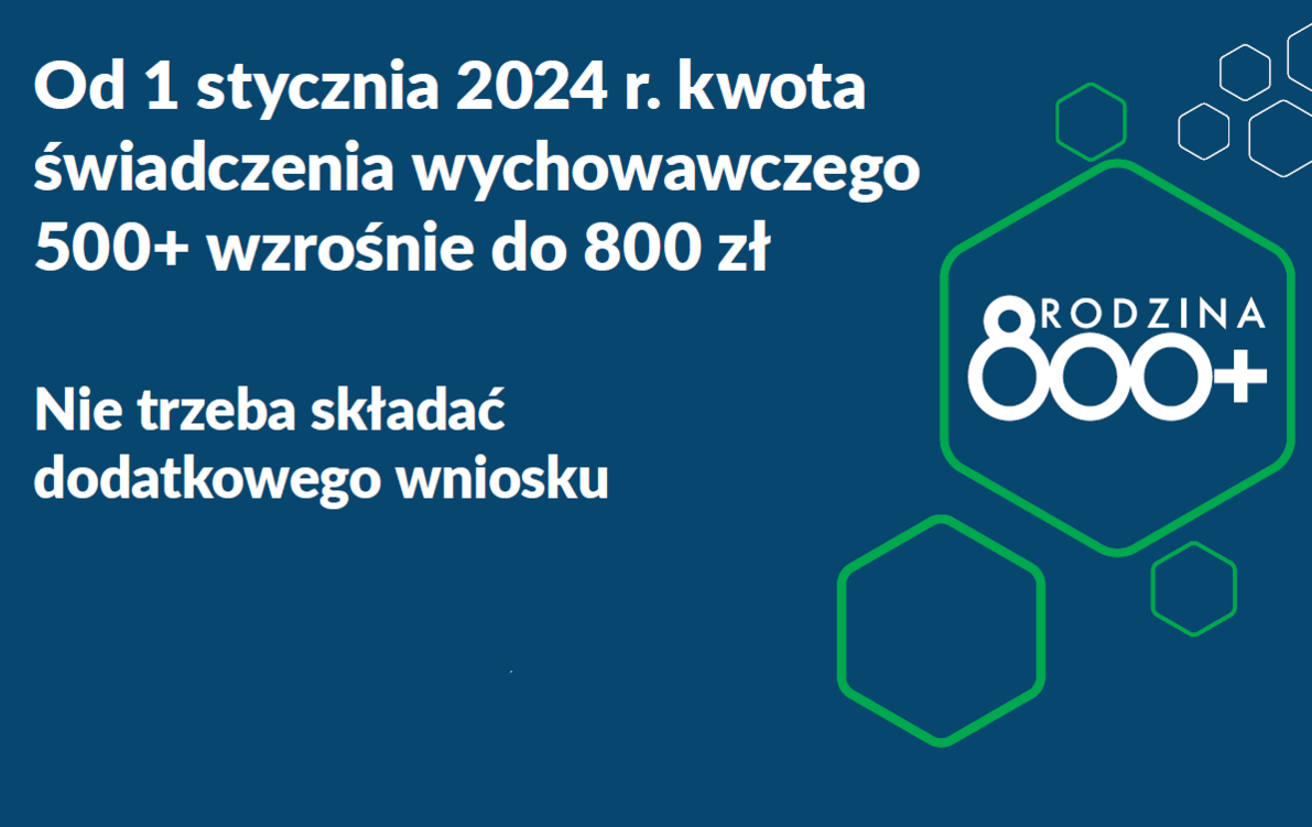 Zdjęcie do 800+ OD STYCZNIA 2024 R. BEZ DODATKOWYCH WNIOSK&Oacute;W