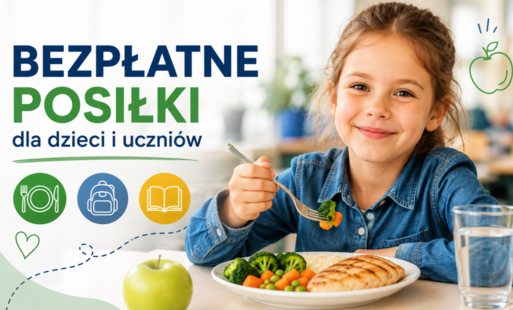 Bazpłatne posiłki dla dzieci i uczniów wroku szkolnym 2026/2027